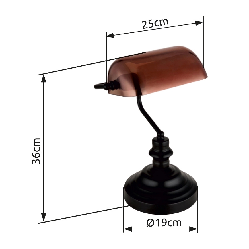 Globo - Lámpara de mesa 1xE27/60W/230V