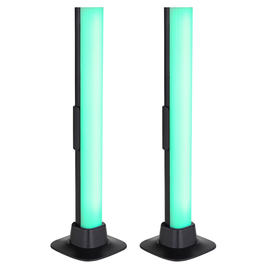 Globo RGB- SET 2x LED RGB Lámpara de mesa regulable 2en1 LED/2W/5V USB Wi-Fi Tuya
