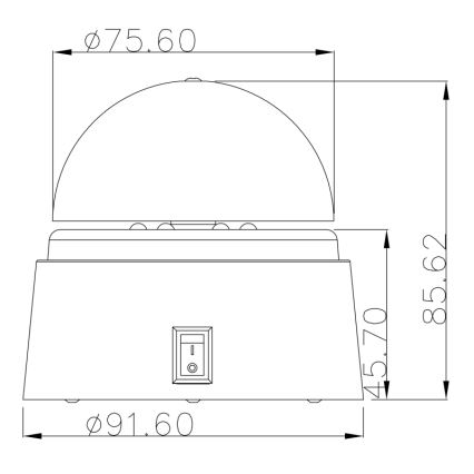 Globo 28014 - Lámpara LED decorativa DISCO 6xLED/0,06W/3xAA