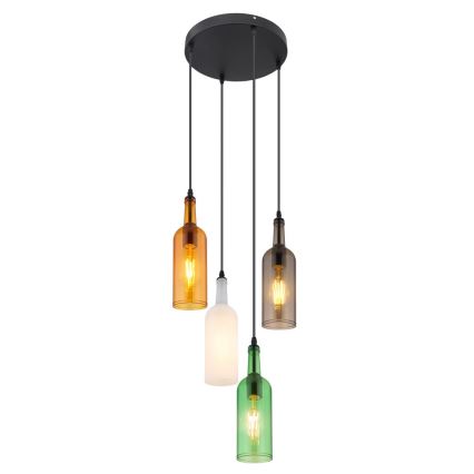 Globo - Lámpara colgante 4xE27/8W/230V