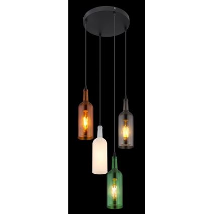 Globo - Lámpara colgante 4xE27/8W/230V