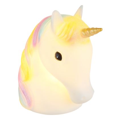 Globo - Lámpara LED nocturna infantil LED/1W/230/4,5V 3xAA unicornio