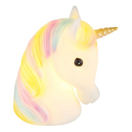 Globo - Lámpara LED nocturna infantil LED/1W/230/4,5V 3xAA unicornio