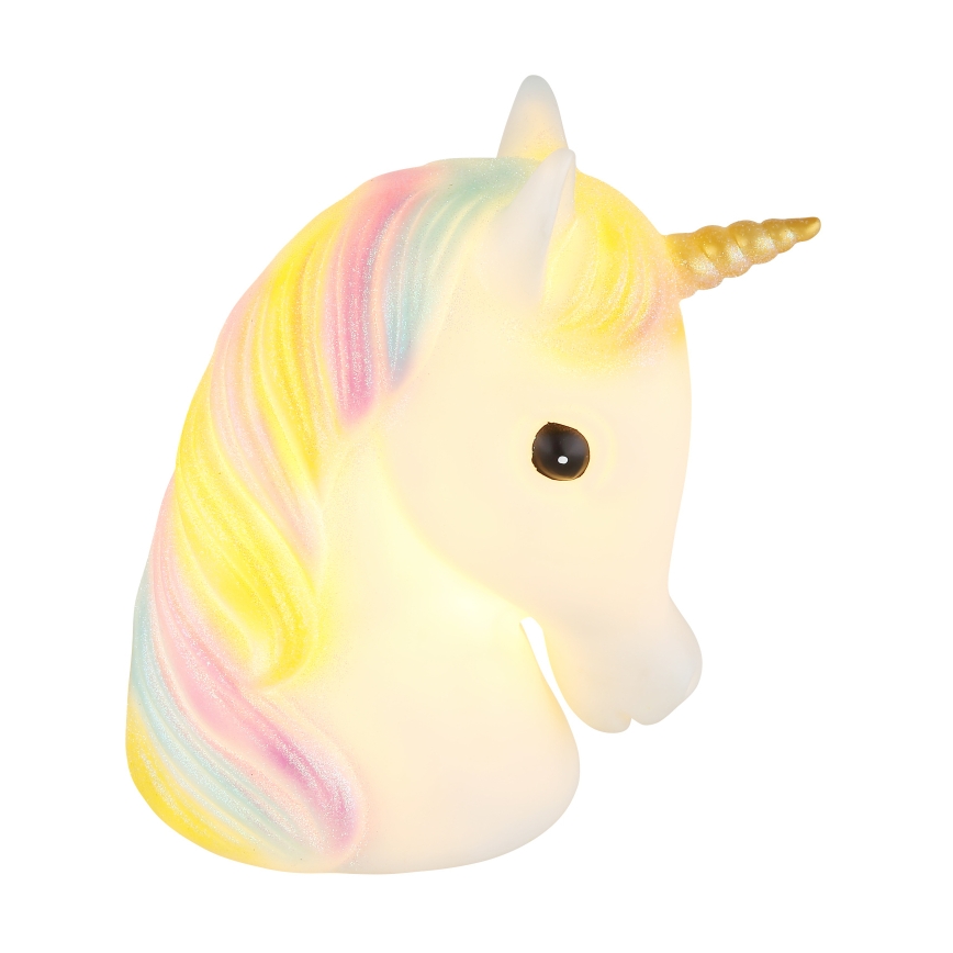 Globo - Lámpara LED nocturna infantil LED/1W/230/4,5V 3xAA unicornio
