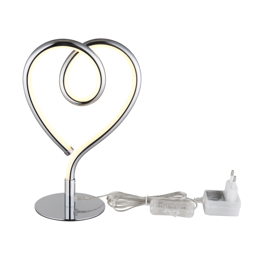 Globo - Lámpara de mesa LED LED/6W/230V cromo brillante