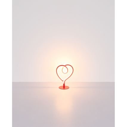 Globo - Lámpara de mesa LED LED/6W/230V rojo