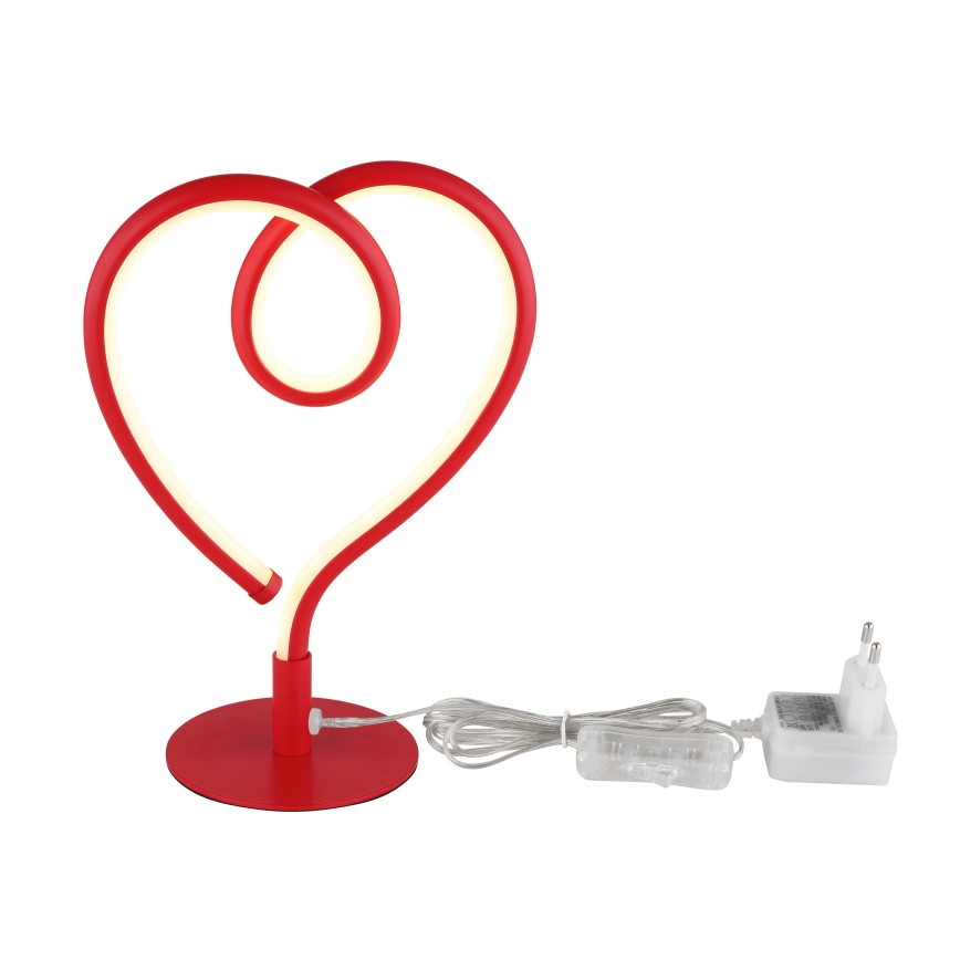 Globo - Lámpara de mesa LED LED/6W/230V rojo