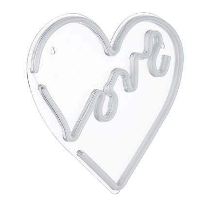 Globo - LED Decoración de pared de neón LED/3W/USB corazón