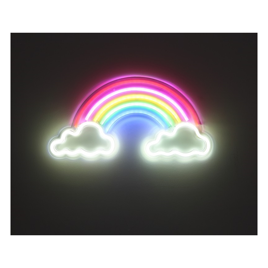 Globo - LED Decoración de pared de neón LED/3W/USB Arco iris