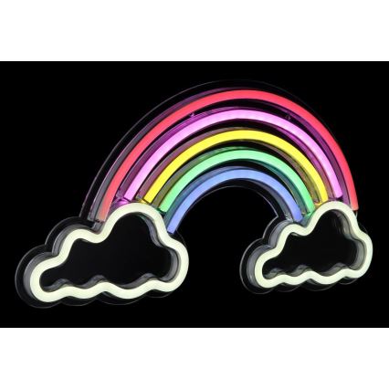 Globo - LED Decoración de pared de neón LED/3W/USB Arco iris