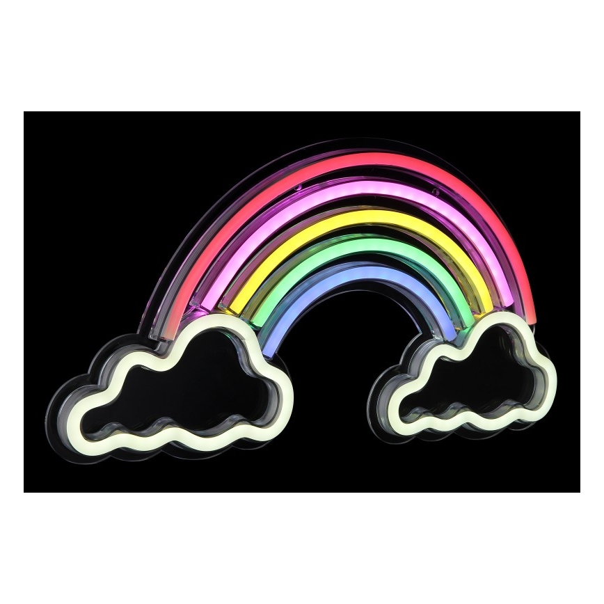 Globo - LED Decoración de pared de neón LED/3W/USB Arco iris