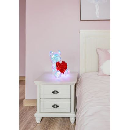 Globo - LED Decoración de mesa LED/6W/5V USB oso