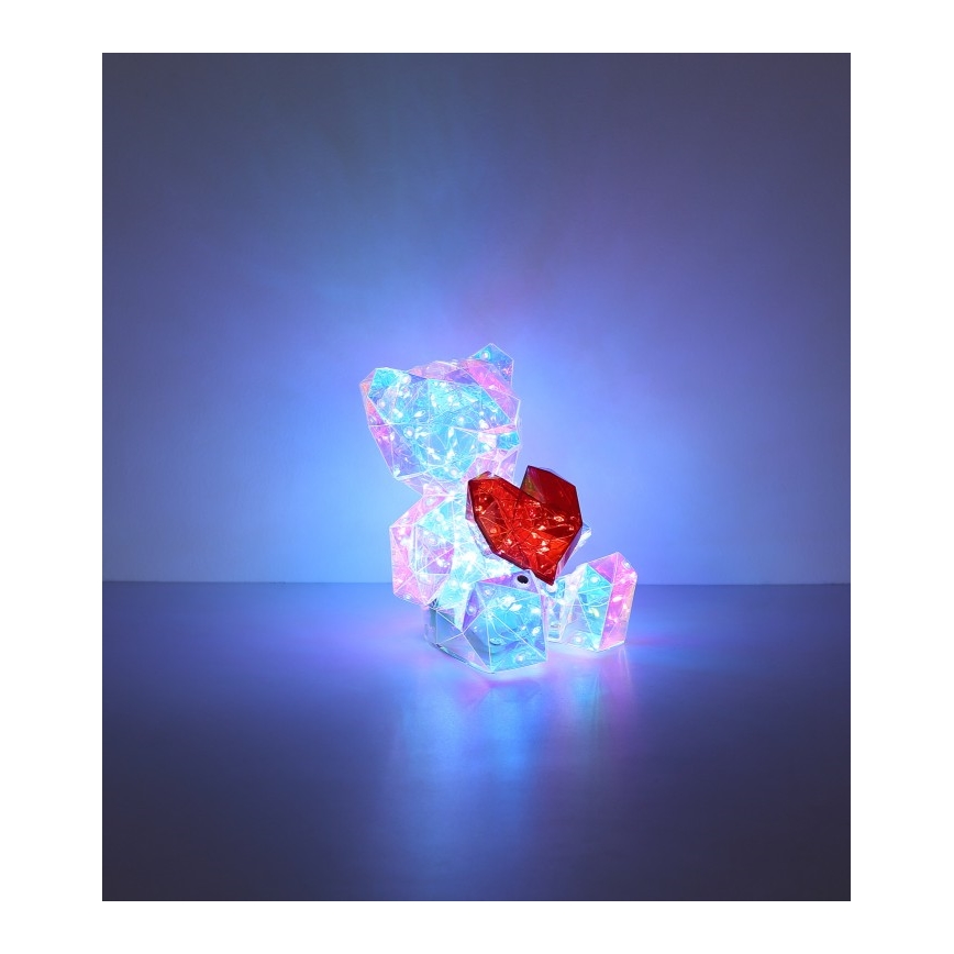 Globo - Decoración de mesa LED regulable LED/3W/5V 1200 mAh oso