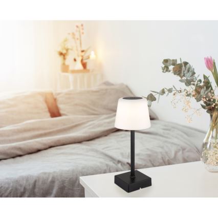 Globo - Lámpara de mesa táctil LED regulable LED/2W/5V 3000/4500/6500K 800 mAh negra