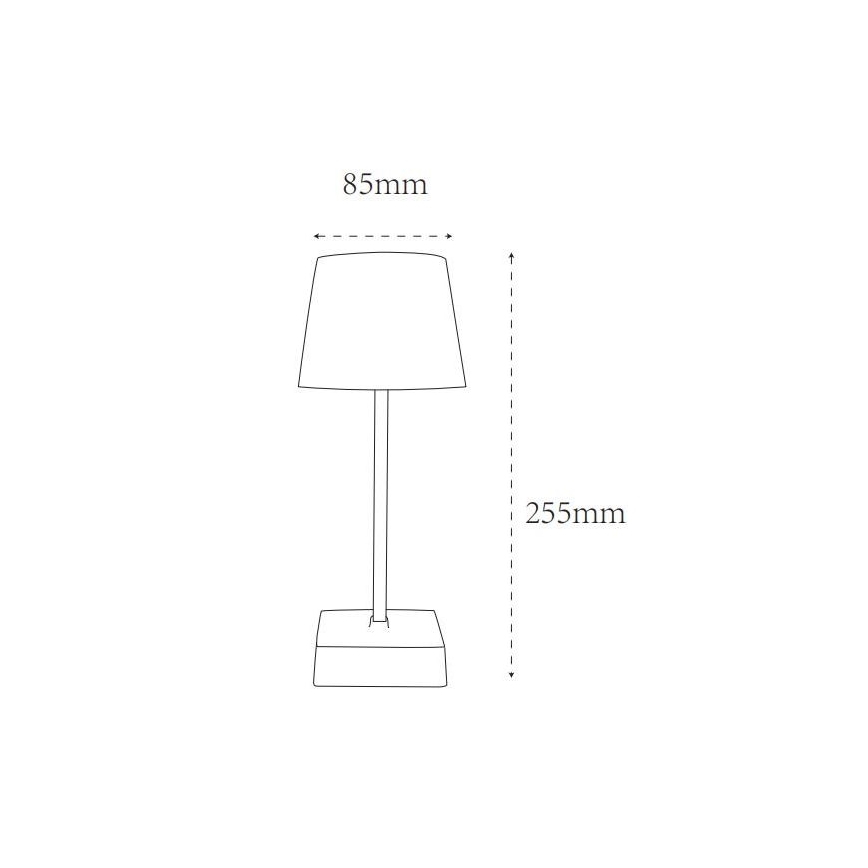 Globo - Lámpara de mesa regulable LED táctil LED/2W/5V 3000/4500/6500K 800 mAh blanco