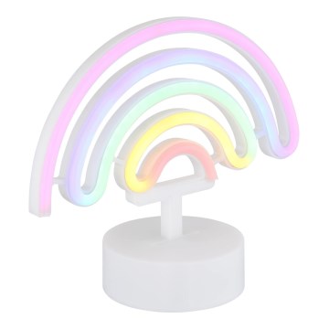 Globo 28063 - Decoración de mesa LED neón PELANGI LED/2W/3xAA arco iris
