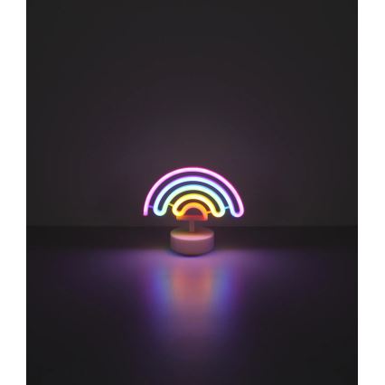 Globo 28063 - Decoración de mesa LED neón PELANGI LED/2W/3xAA arco iris