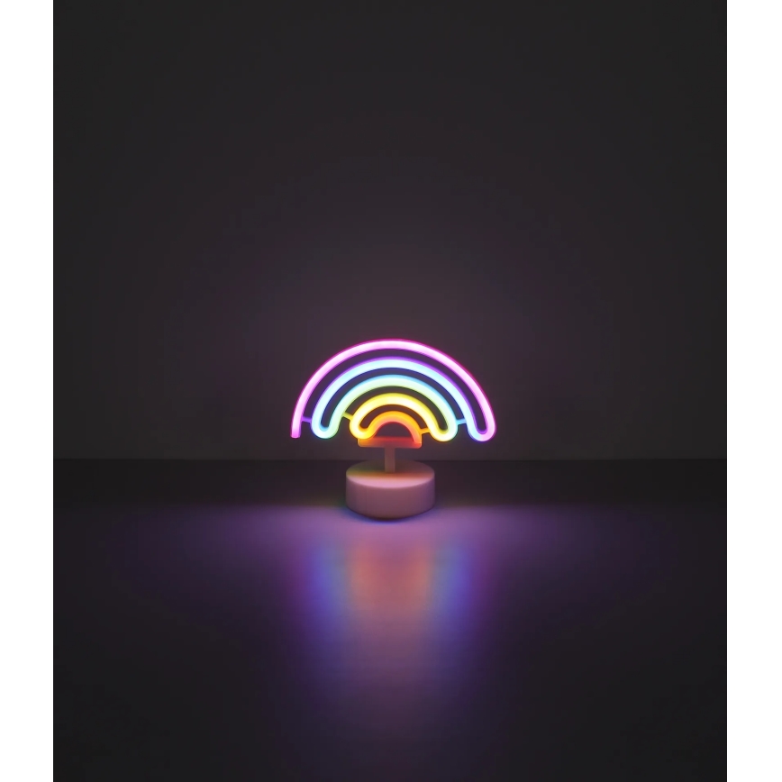 Globo 28063 - Decoración de mesa LED neón PELANGI LED/2W/3xAA arco iris