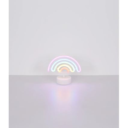 Globo 28063 - Decoración de mesa LED neón PELANGI LED/2W/3xAA arco iris