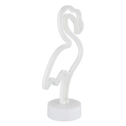 Globo 28064 - Decoración de mesa LED neón FLAMINGO LED/2W/3xAA flamenco