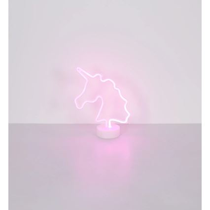 Globo - Decoración de mesa LED neón LED/2W/3xAA unicornio