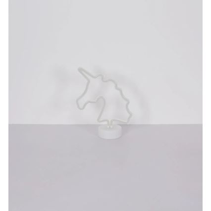Globo - Decoración de mesa LED neón LED/2W/3xAA unicornio