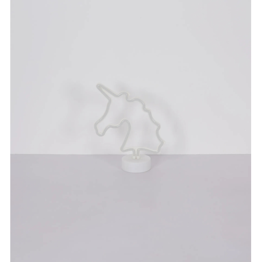 Globo - Decoración de mesa LED neón LED/2W/3xAA unicornio