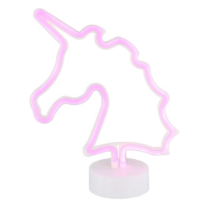 Globo - Decoración de mesa LED neón LED/2W/3xAA unicornio