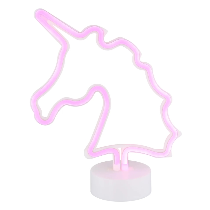 Globo - Decoración de mesa LED neón LED/2W/3xAA unicornio
