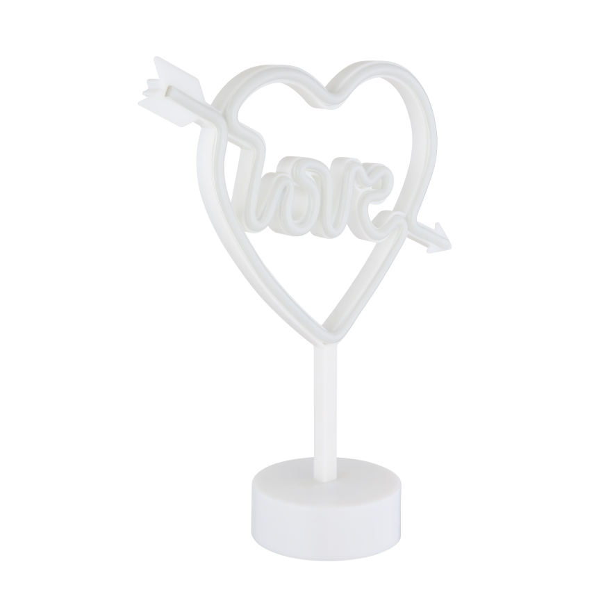 Globo 28066 - Decoración de mesa LED Neón ARMOR LED/2W/3xAA corazón