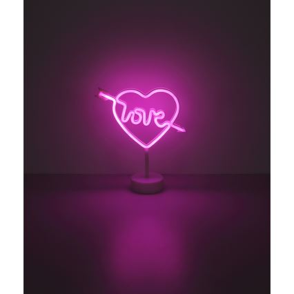 Globo 28066 - Decoración de mesa LED Neón ARMOR LED/2W/3xAA corazón