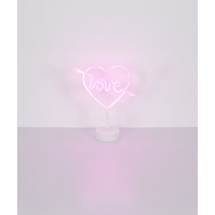 Globo 28066 - Decoración de mesa LED Neón ARMOR LED/2W/3xAA corazón