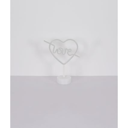Globo 28066 - Decoración de mesa LED Neón ARMOR LED/2W/3xAA corazón