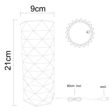 Globo - Lámpara de mesa regulable LED táctil LED/1W/5V 2700/4000/6500K 800 mAh