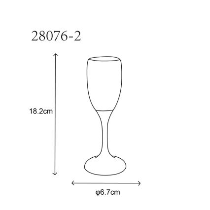 Globo - SET DE 2x Vaso LED LED/0,06W/2xCR2032