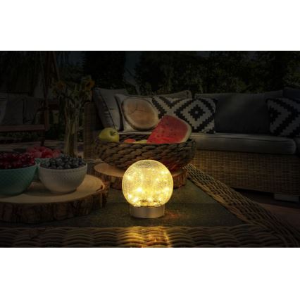 Globo - Lámpara de mesa decorativa LED recargable 25xLED/0,06W/5V 600 mAh IP44