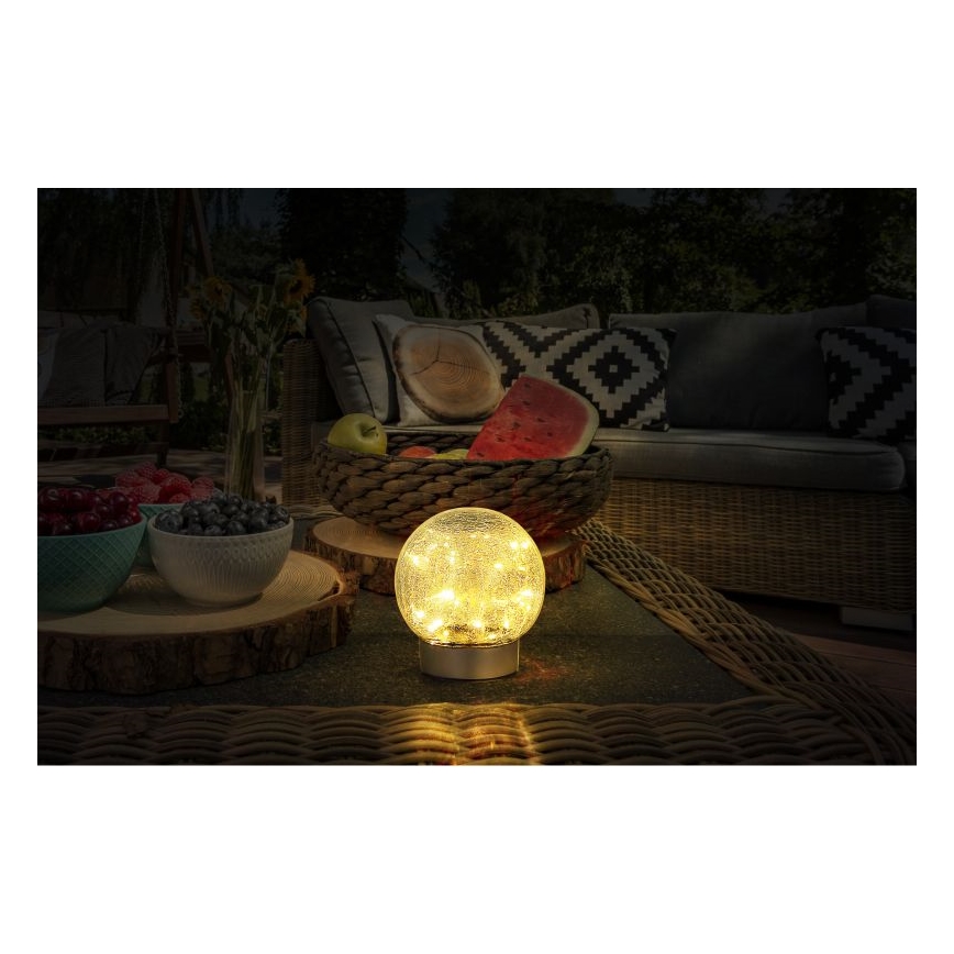 Globo - Lámpara de mesa decorativa LED recargable 25xLED/0,06W/5V 600 mAh IP44