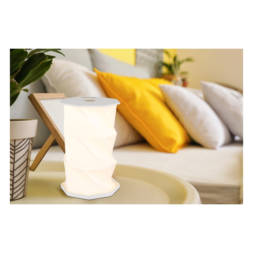 Globo - Lámpara de mesa LED recargable con control táctil regulable LED/1W/5V 2600/3500/4800K 800 mAh