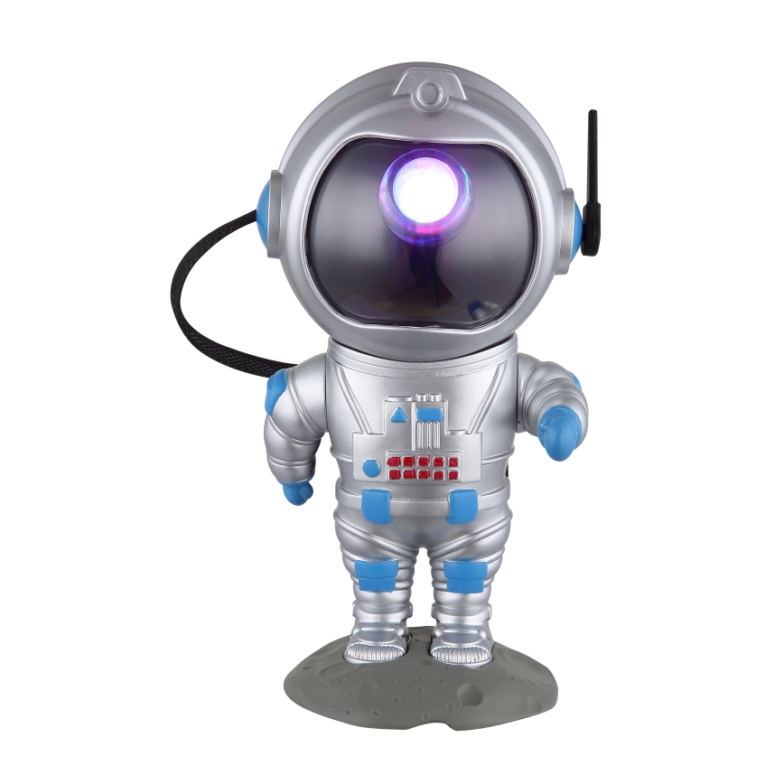 Globo - Lámpara de mesa LED RGB LED/4,5W/5V astronauta plateada