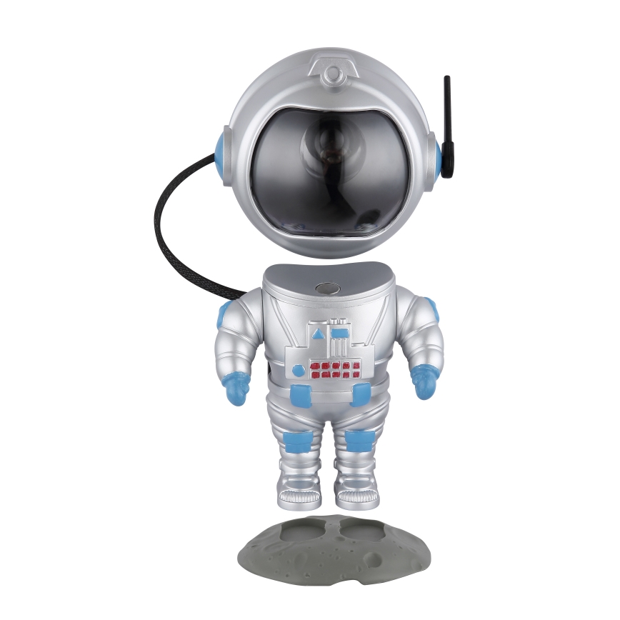Globo - Lámpara de mesa LED RGB LED/4,5W/5V astronauta plateada