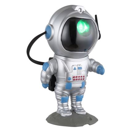 Globo - Lámpara de mesa LED RGB LED/4,5W/5V astronauta plateada