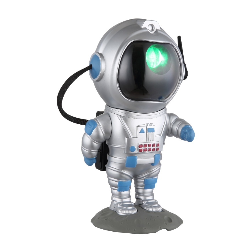 Globo - Lámpara de mesa LED RGB LED/4,5W/5V astronauta plateada