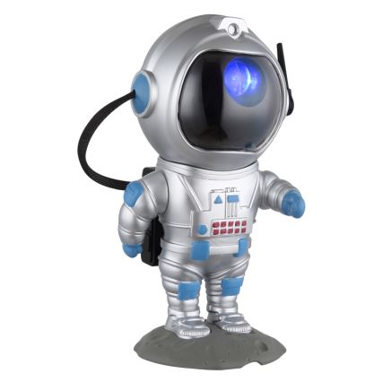 Globo - Lámpara de mesa LED RGB LED/4,5W/5V astronauta plateada