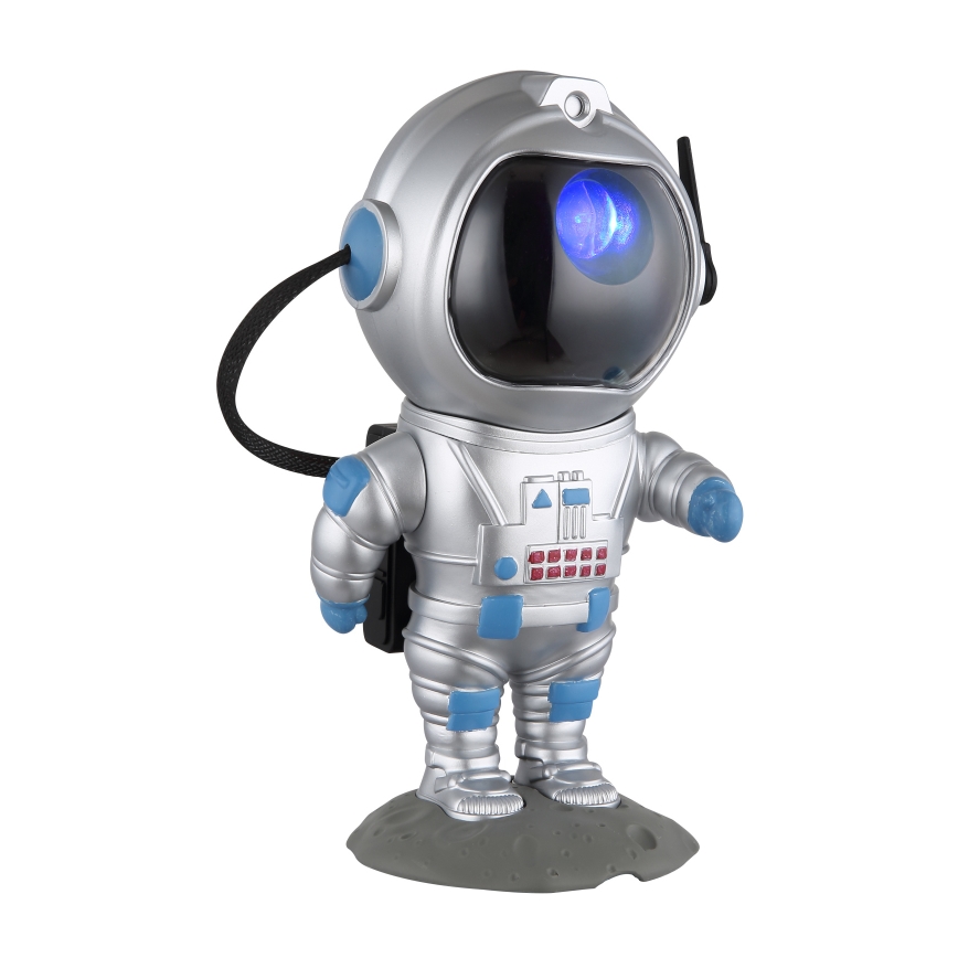 Globo - Lámpara de mesa LED RGB LED/4,5W/5V astronauta plateada