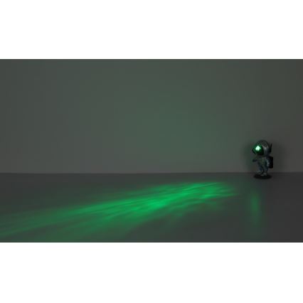 Globo - Lámpara de mesa LED RGB LED/4,5W/5V astronauta plateada