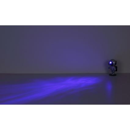 Globo - Lámpara de mesa LED RGB LED/4,5W/5V astronauta plateada