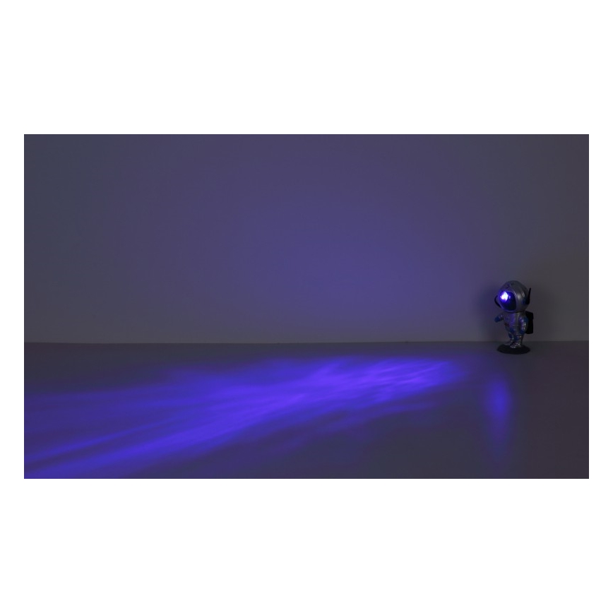 Globo - Lámpara de mesa LED RGB LED/4,5W/5V astronauta plateada