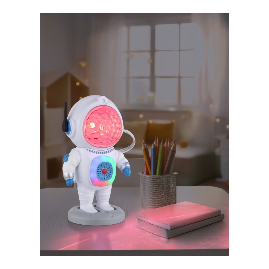 Globo - Lámpara de mesa LED RGB LED/6W/5V astronauta blanca