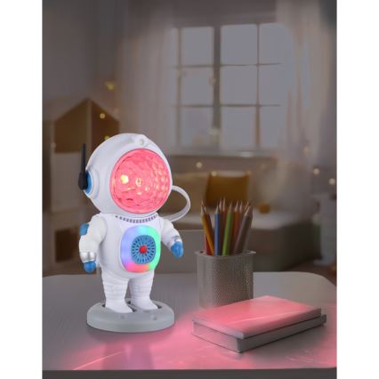 Globo - LED RGB Lámpara de mesa LED/6W/5V astronauta blanco