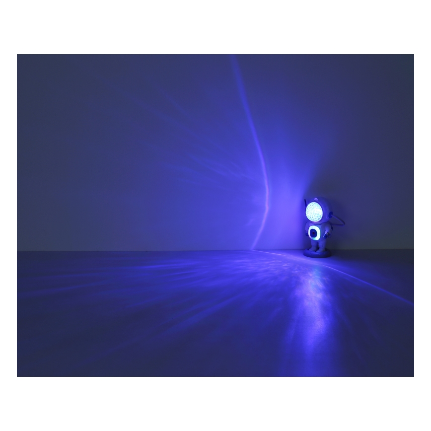 Globo - LED RGB Lámpara de mesa LED/6W/5V astronauta blanco